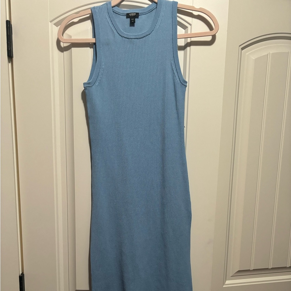 Express Bodycon ribbed midi dress